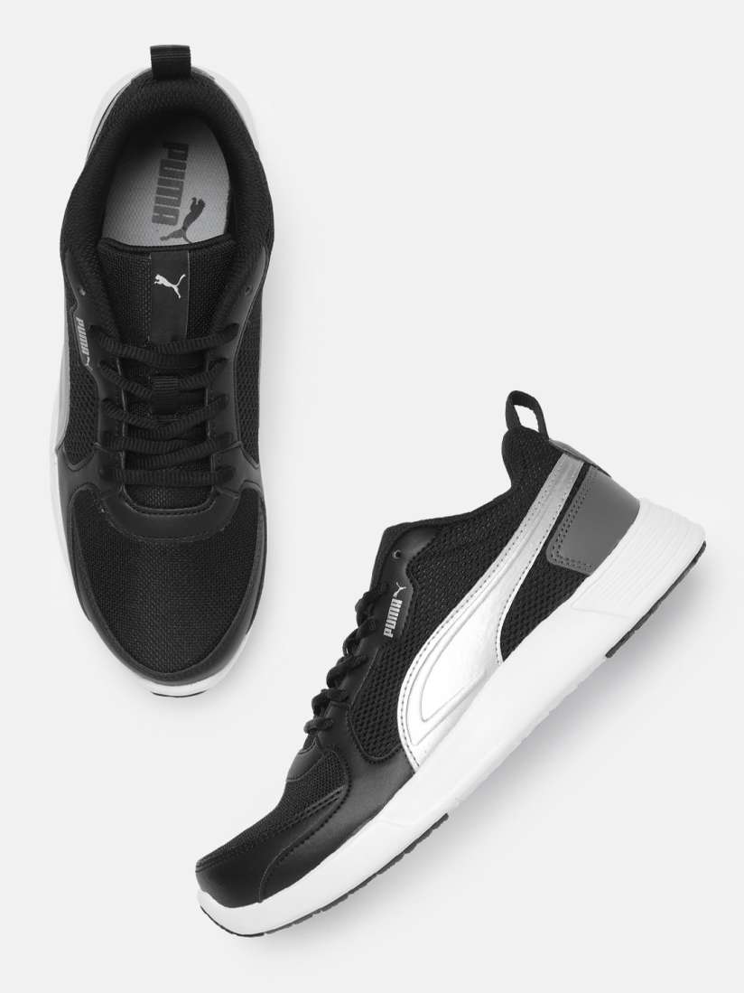 Puma black casual shoes flipkart 2025