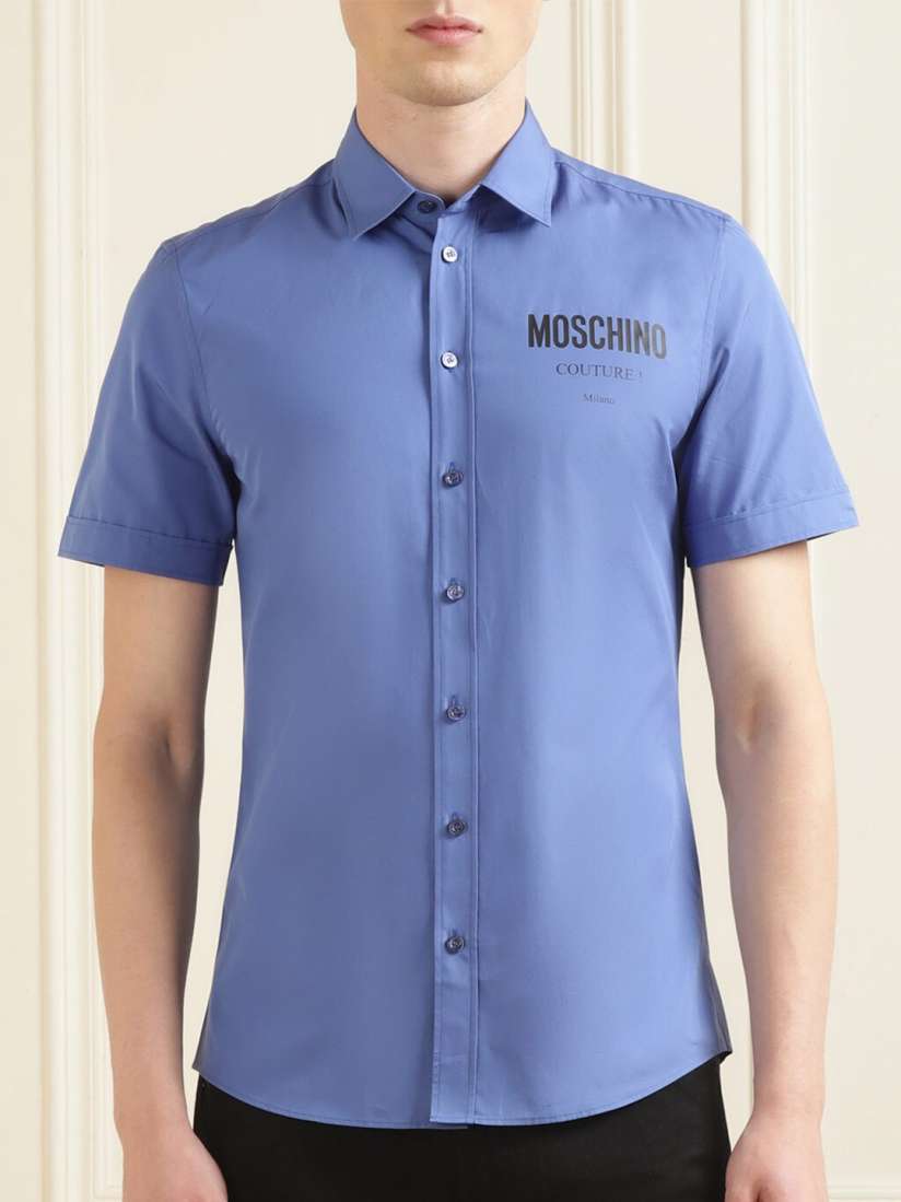 Buy MOSCHINO COUTURE Opaque Cotton Casual Shirt - Shirts for