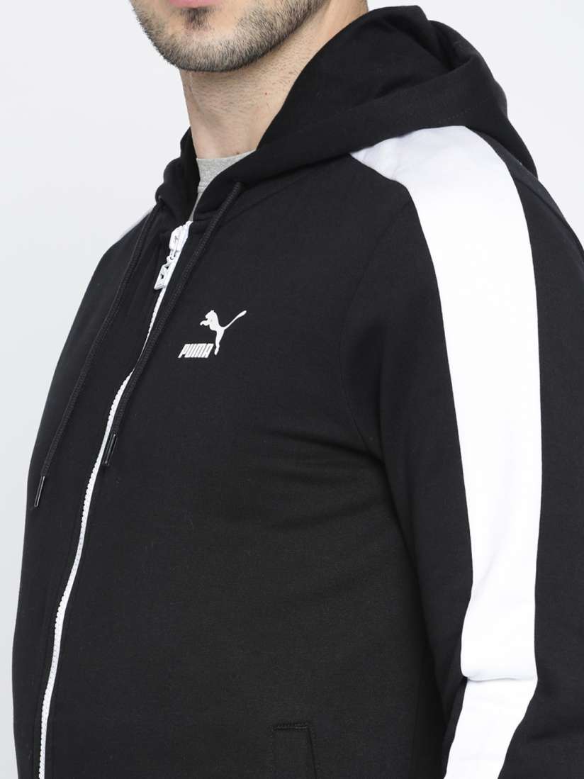 Puma black and white sweatshirt best sale