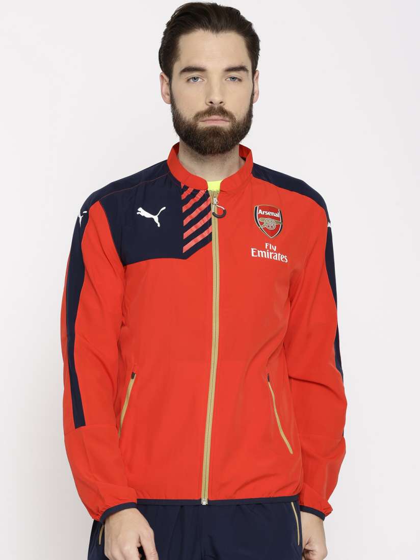 Buy Puma Men Red Printed Arsenal Football Jacket Jackets for Men 2252884 Myntra