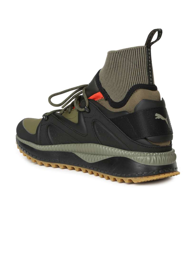 Buy Puma Unisex Black Olive Green TSUGI Kori Mid Top Sneakers Casual Shoes for Unisex 2253189 Myntra