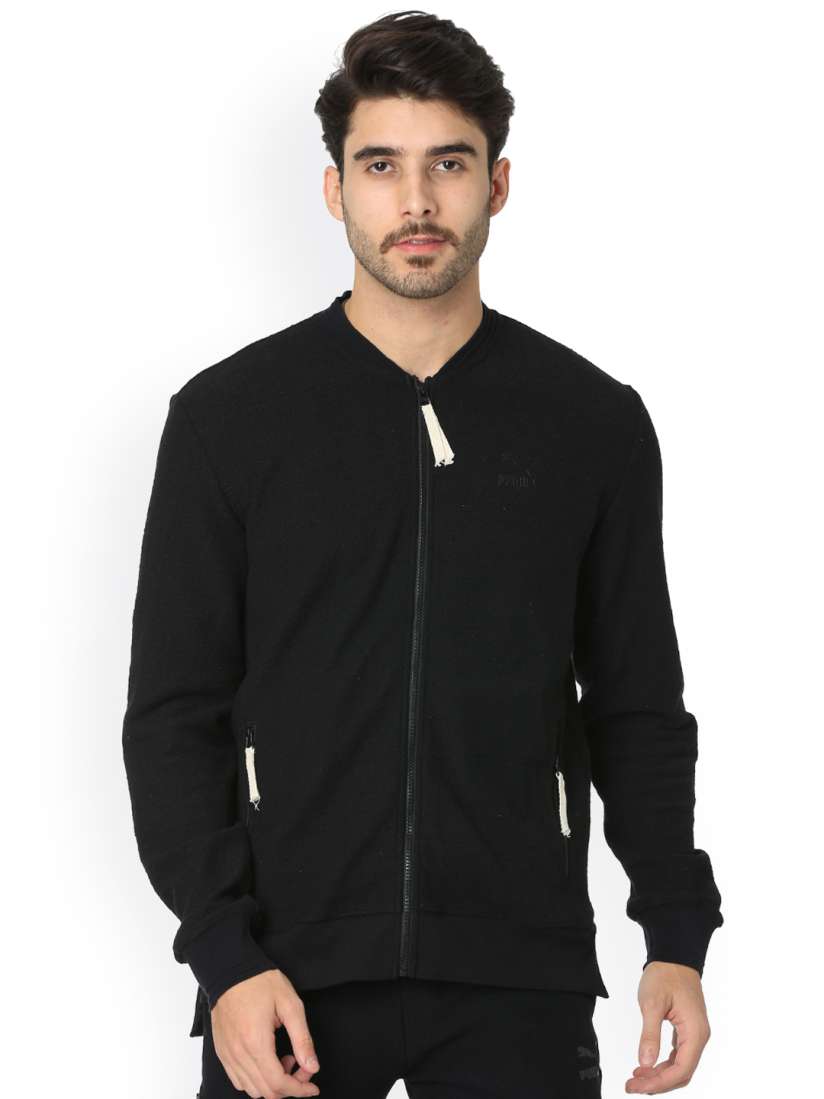 Buy One8 x PUMA Men Black Solid VK Sweat Sporty Jacket Jackets for Men 2253290 Myntra