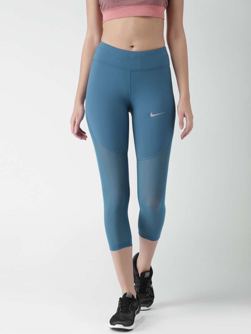 Buy Nike Women Blue Solid Regular Fit Capris Capris for Women 2253415 Myntra