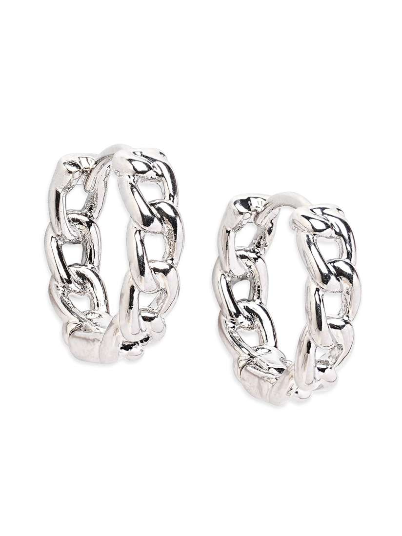 Buy ALDO Silver Plated Contemporary Hoop Earrings Earrings for Women 22537780 Myntra