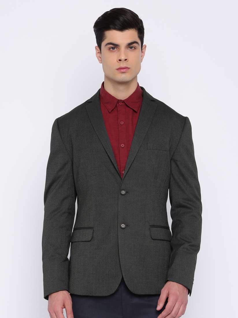 Buy Peter England Charcoal Grey Slim Euro Fit Reversible Blazer Blazers for Men 2253892 Myntra