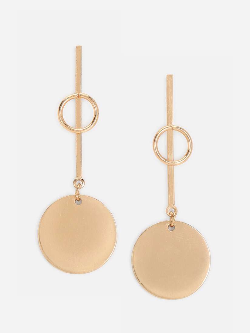 Buy FOREVER 21 Gold Plated Contemporary Drop Earrings Earrings for Women 22540206 Myntra