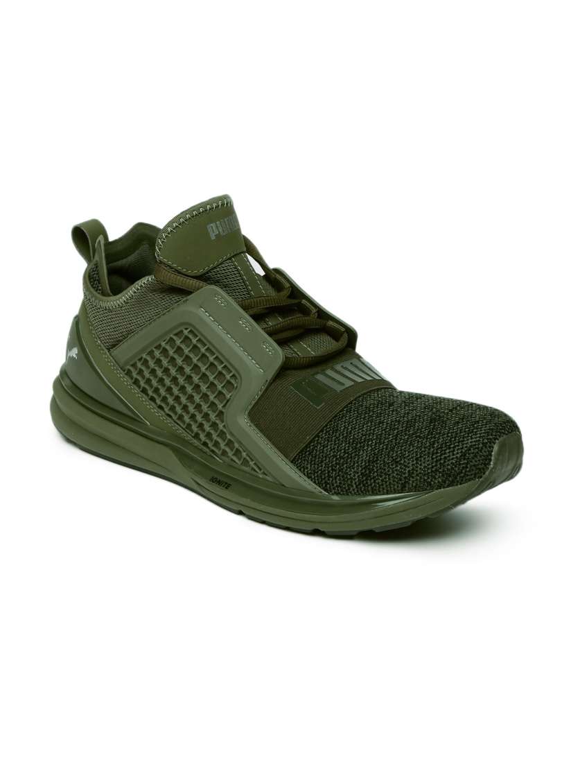 Puma men olive green top