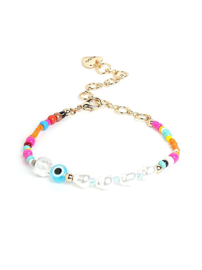 Buy ALDO Set Of 2 Gold Plated Evil Eye Multistrand Bracelets Bracelet for Women 22549388 Myntra