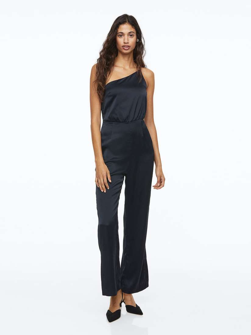Buy H M Rhinestone Strap One Shoulder Jumpsuit Jumpsuit for Women 22557184 Myntra