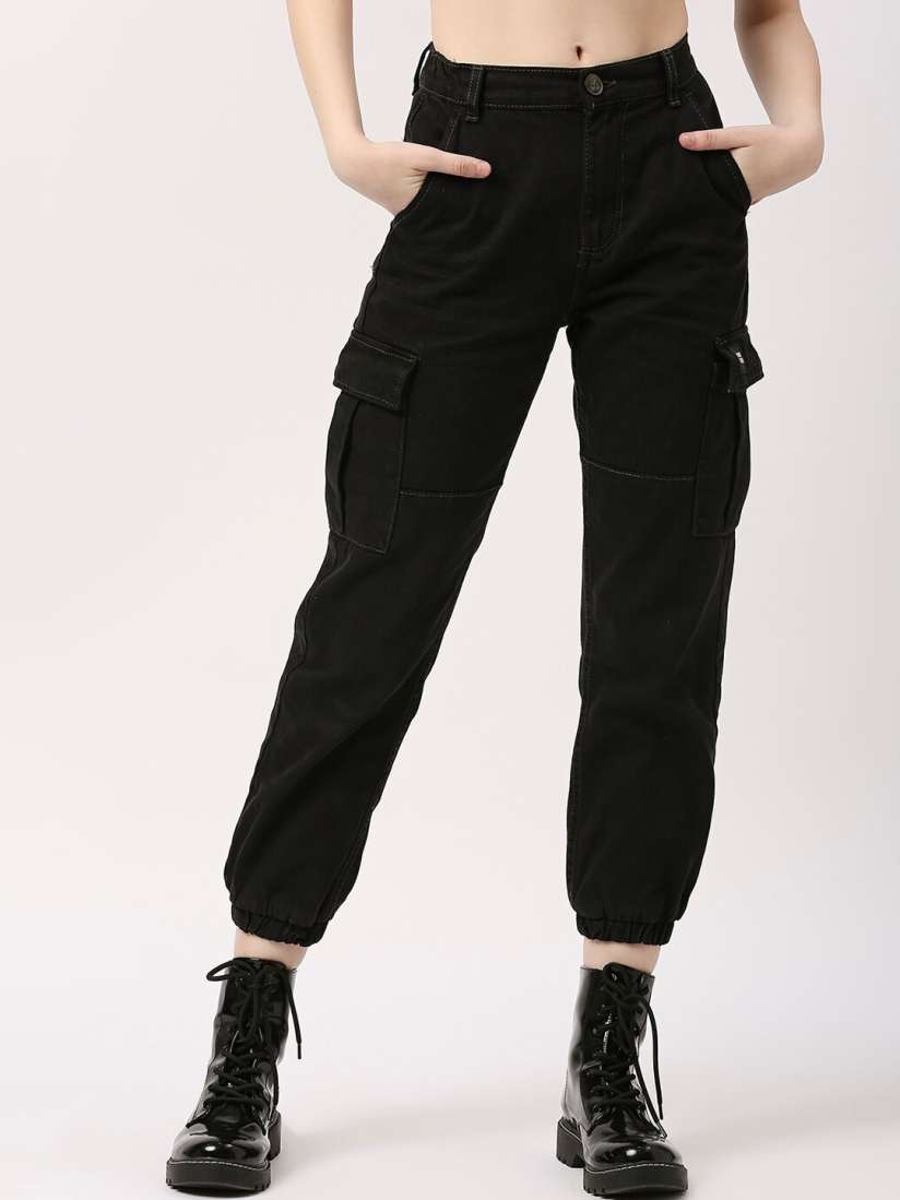 Buy LOVEGEN Women Mid Rise Light Fade Pure Cotton Jogger Jeans for Women 22557840 Myntra