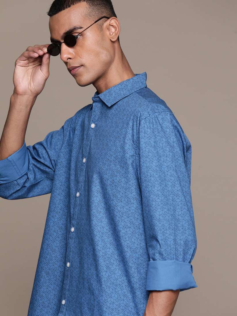 Buy Macy s Club Room Pure Cotton Printed Casual Shirt Shirts for Men 22565834 Myntra