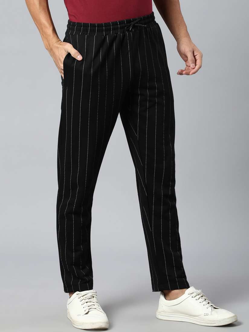 Buy Hubberholme Men Striped Regular Fit Mid Rise Track Pants Track Pants for Men 22566442 Myntra