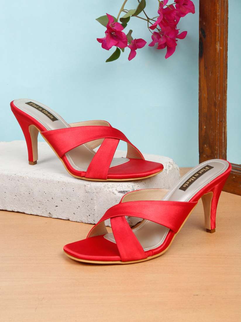 Buy Flat n Heels Criss Cross Strap Slim Heels Heels for Women 22567170 Myntra