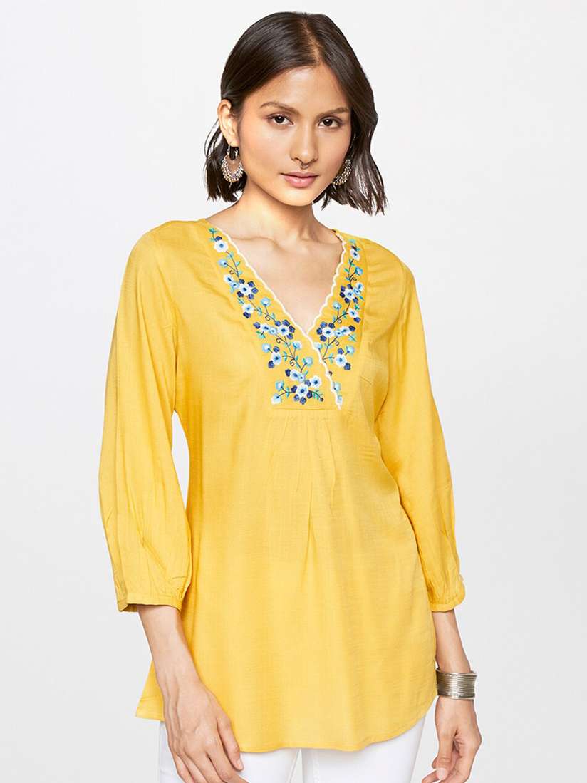 global desi yellow top
