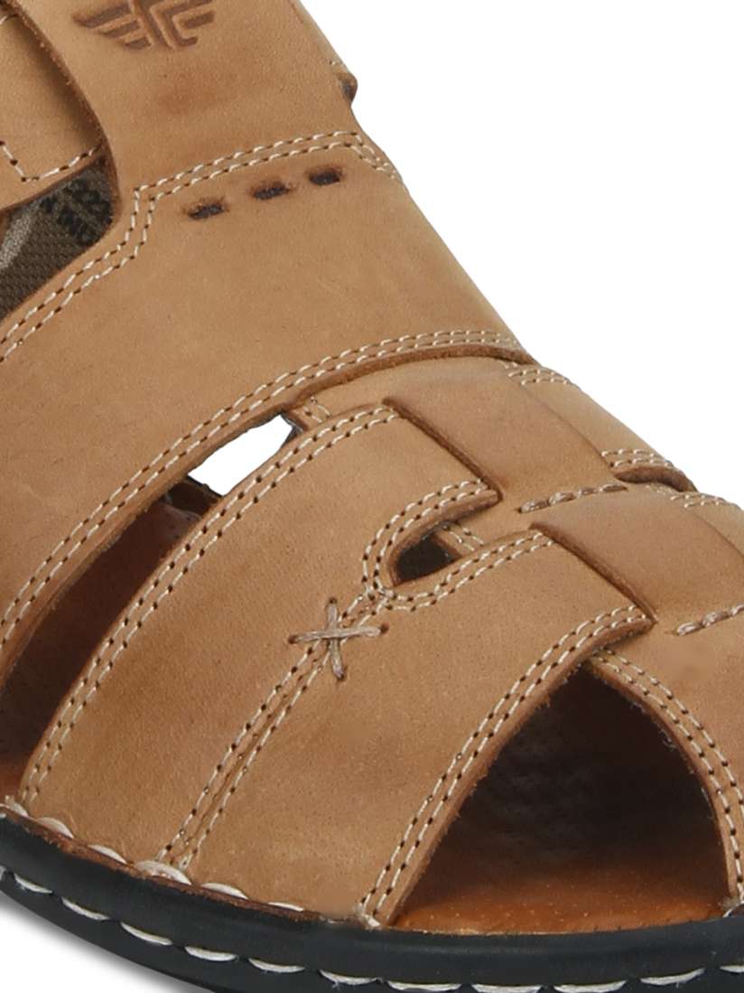 Buy Red Tape Men Tan Leather Sandals Sandals for Men 2257217 Myntra