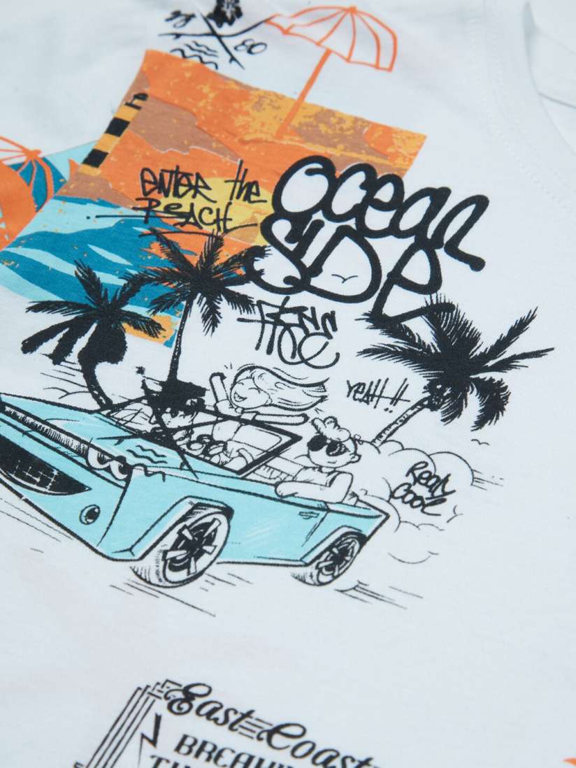 Buy Gini and Jony Boys Conversational Printed Cotton T Shirt Tshirts for Boys 22588972 Myntra