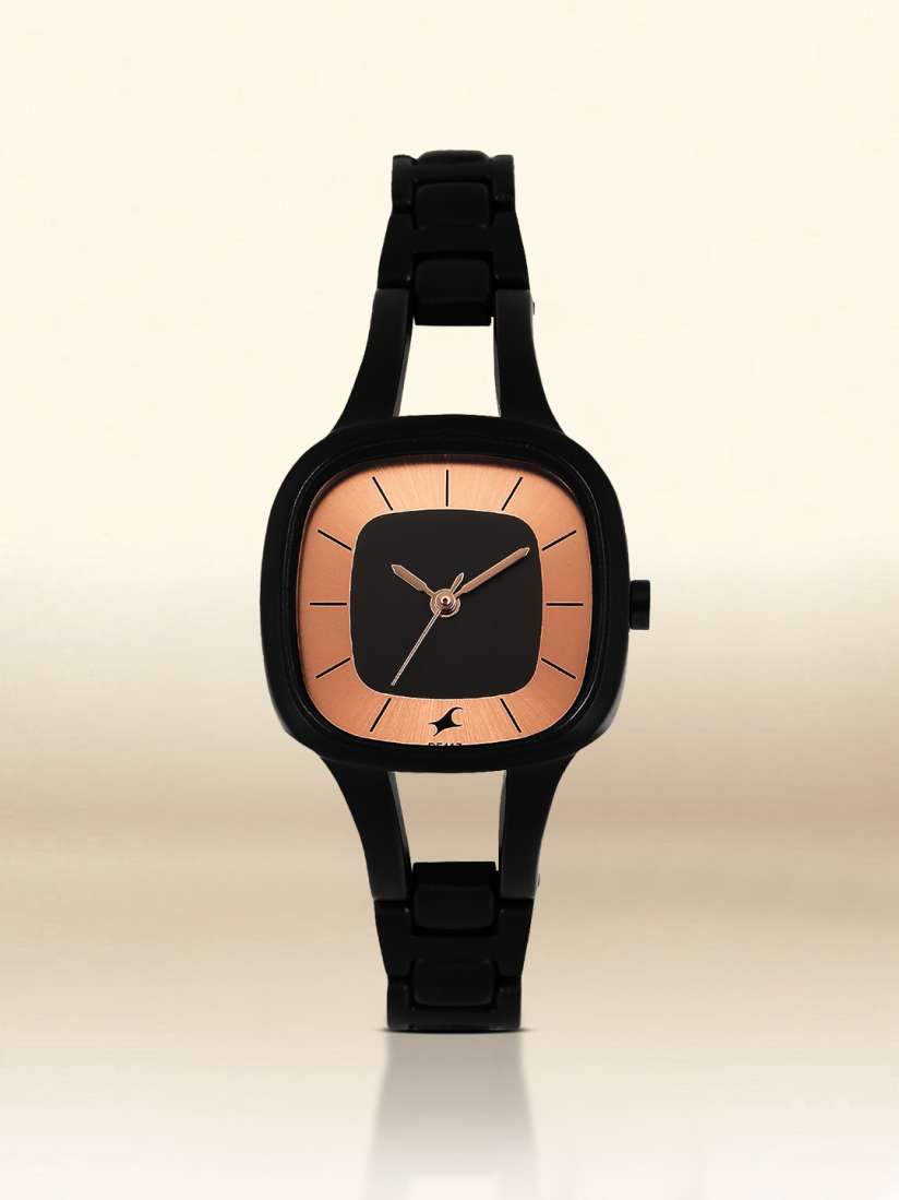 Buy Fastrack Women Black Rose Gold Toned Dial Watch 6147NM01 Watches for Women 2259107 Myntra