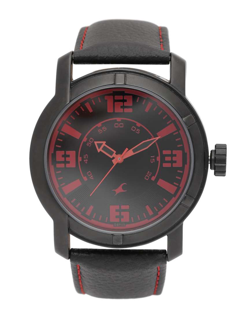 Fastrack red and black watch new arrivals