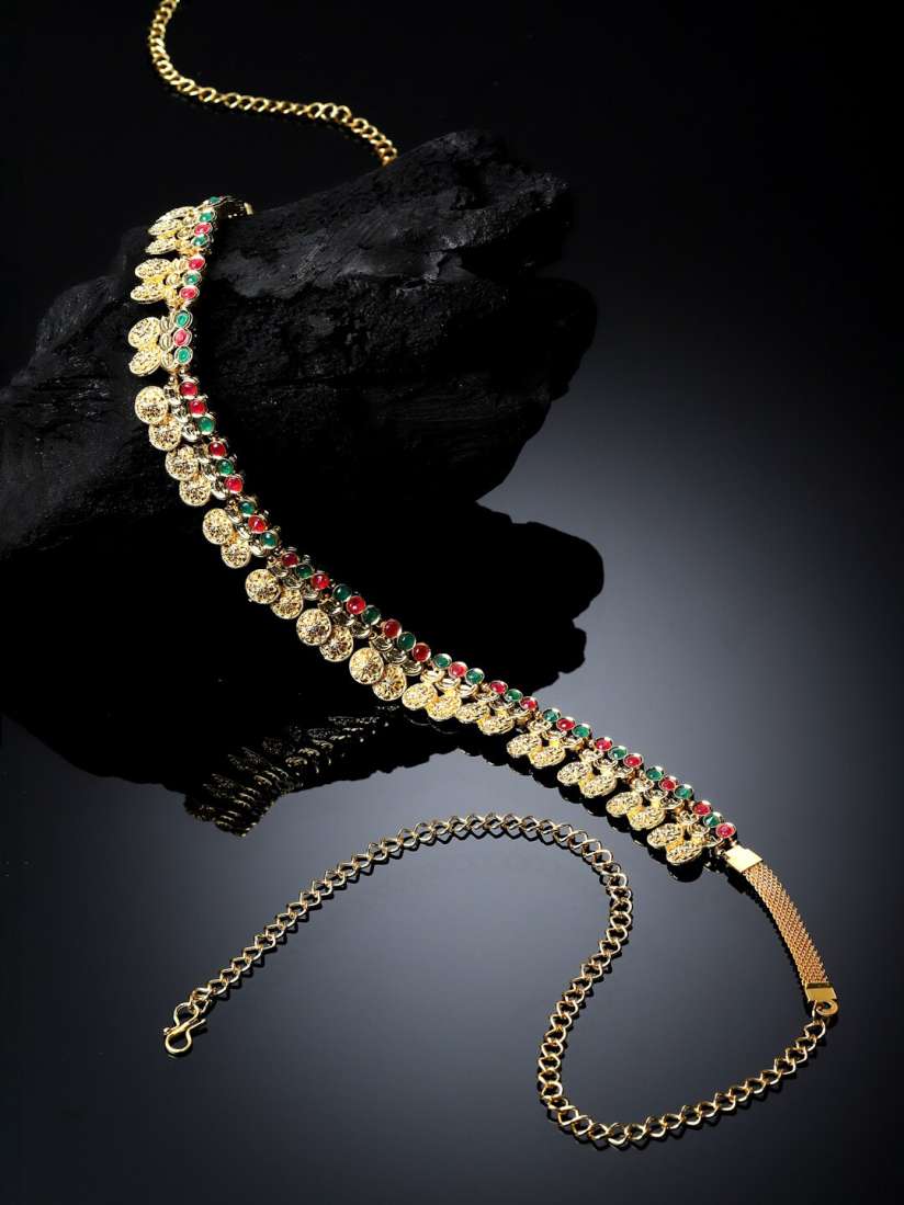 Buy Sanjog Artificial Stone Studded Beaded Kamarband Saree Accessories for Women 22601498 Myntra
