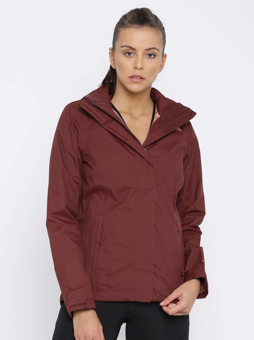 Buy The North Face Women Maroon Solid Sporty Jacket Jackets for Women 2260322 Myntra