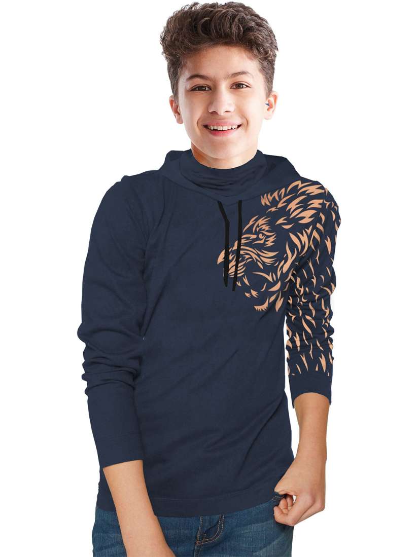Myntra hooded t shirt 2025