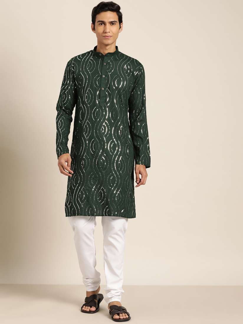 Buy SOJANYA Regular Kurta with Churidar Kurta Sets for Men 22607496 Myntra