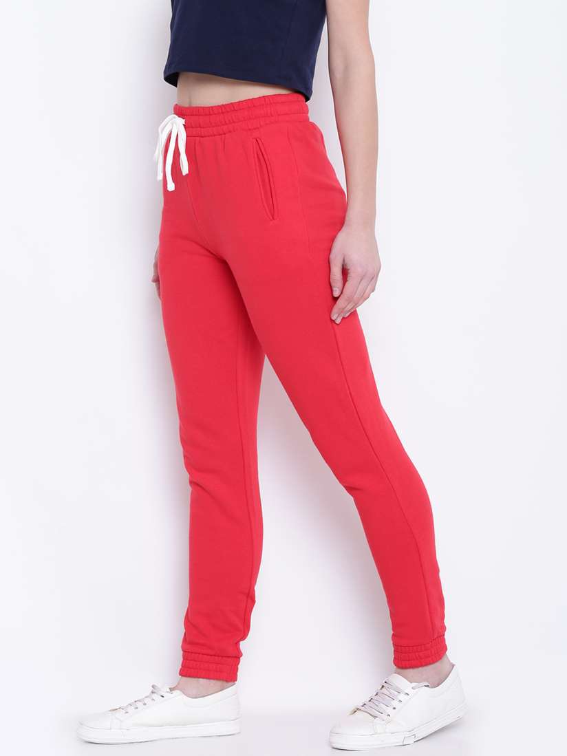 Forever 21 red joggers best sale