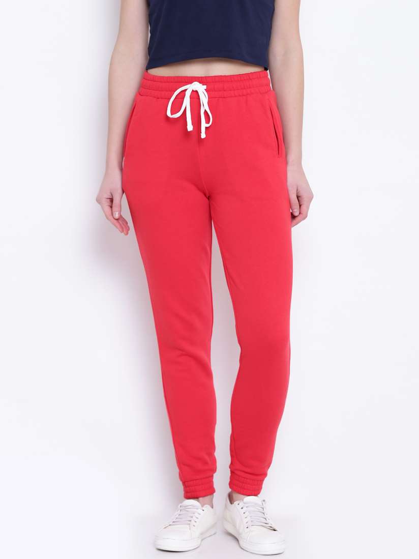 Forever 21 red joggers discount