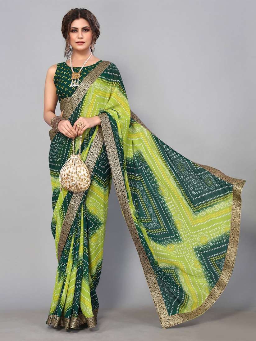 Buy KALINI Bandhani Printed Saree Sarees for Women 22614170 Myntra