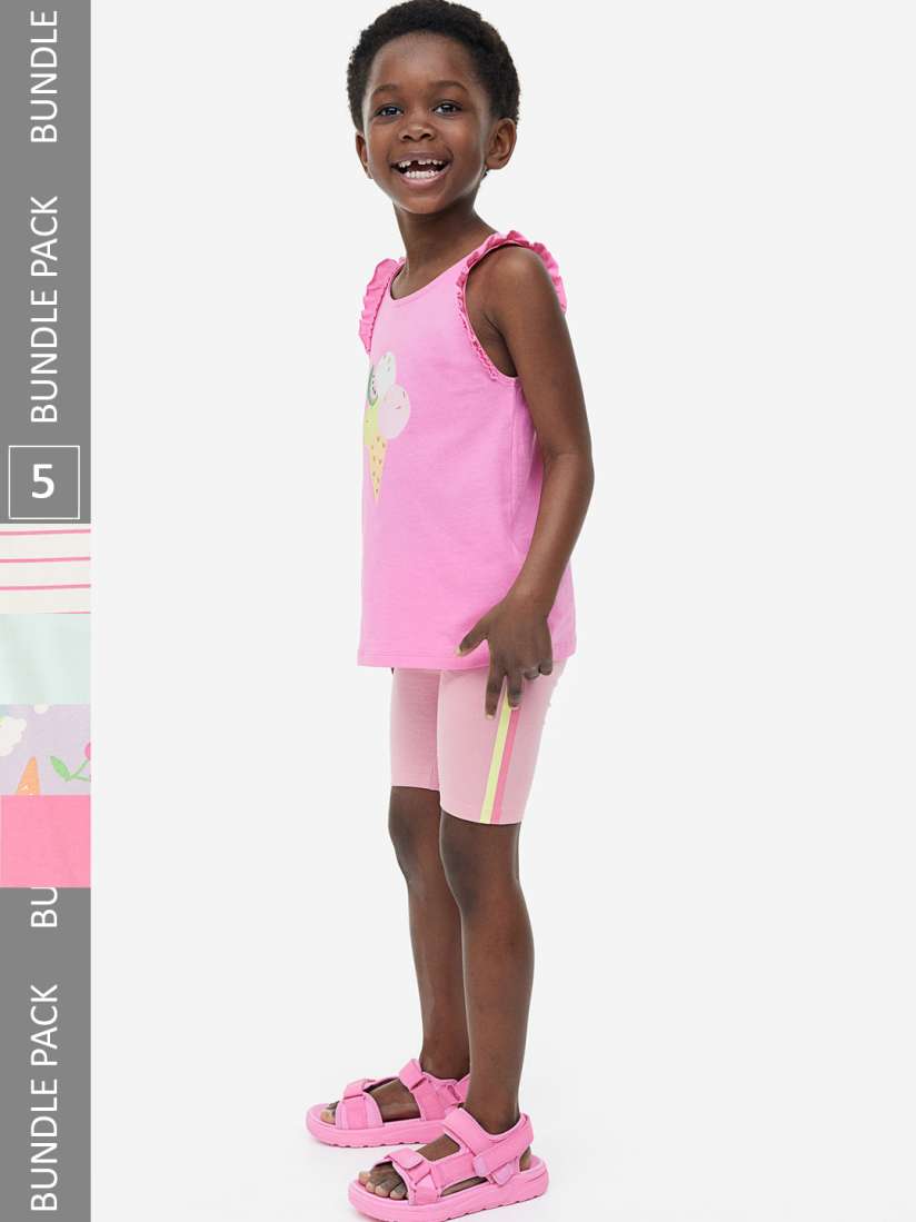Buy H M Girls 5 Pack Cycling Shorts Shorts for Girls 22616864 Myntra