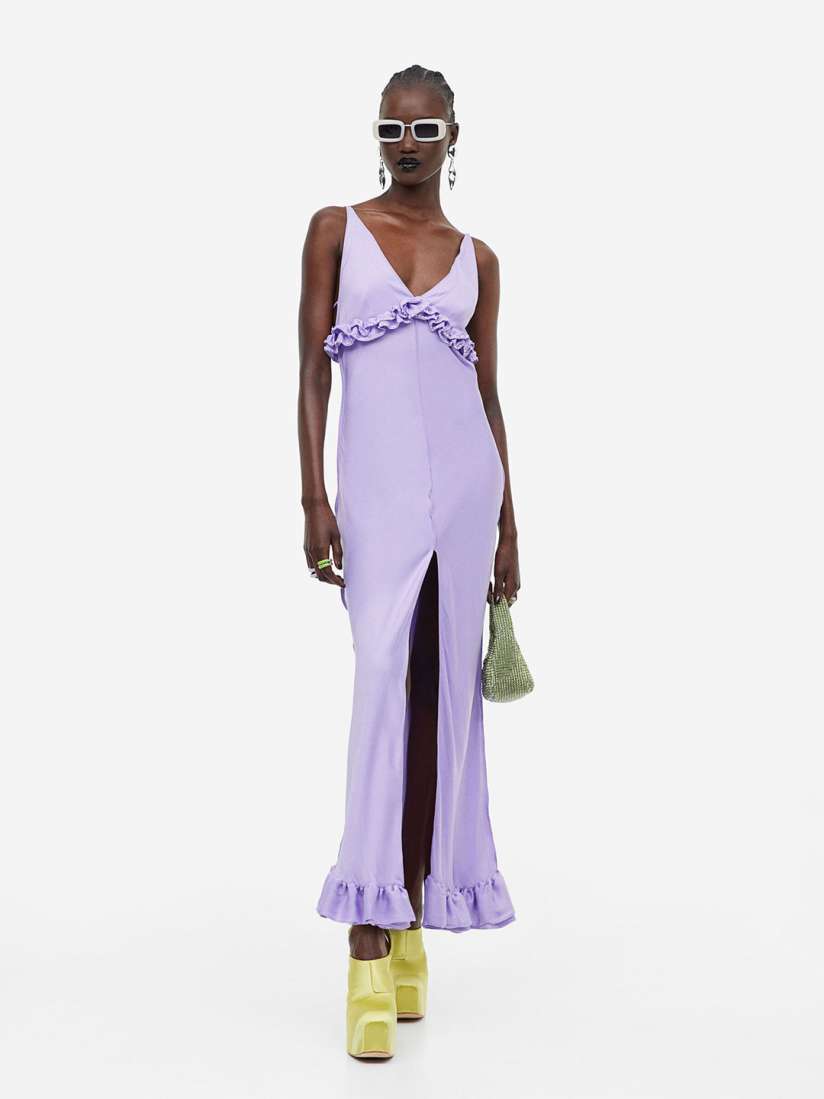 Frill slip dress store