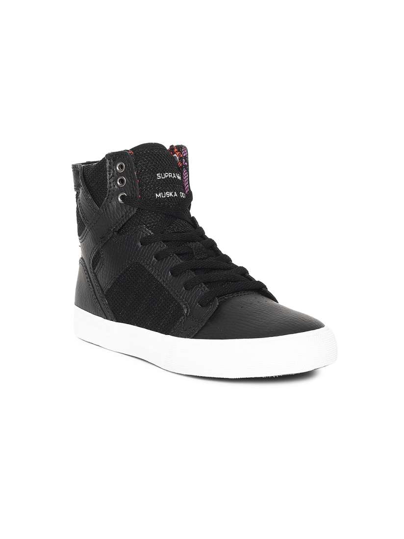 Buy Supra Kids Black Skytop Skate Shoes Casual Shoes for Unisex Kids 2261862 Myntra