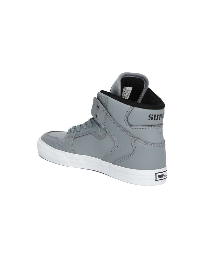 Buy Supra Kids Grey Vaider High Top Skate Shoes Casual Shoes for Unisex 2261871 Myntra