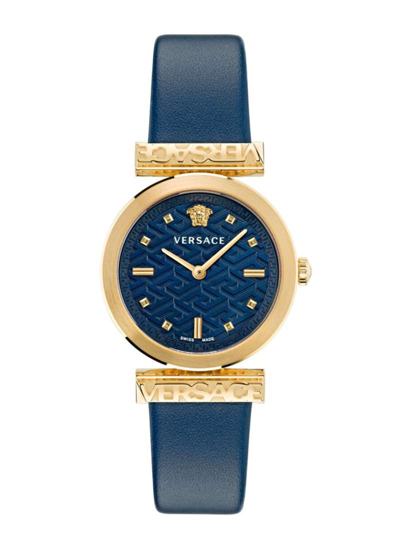 Versace leather strap ladies watch cheap