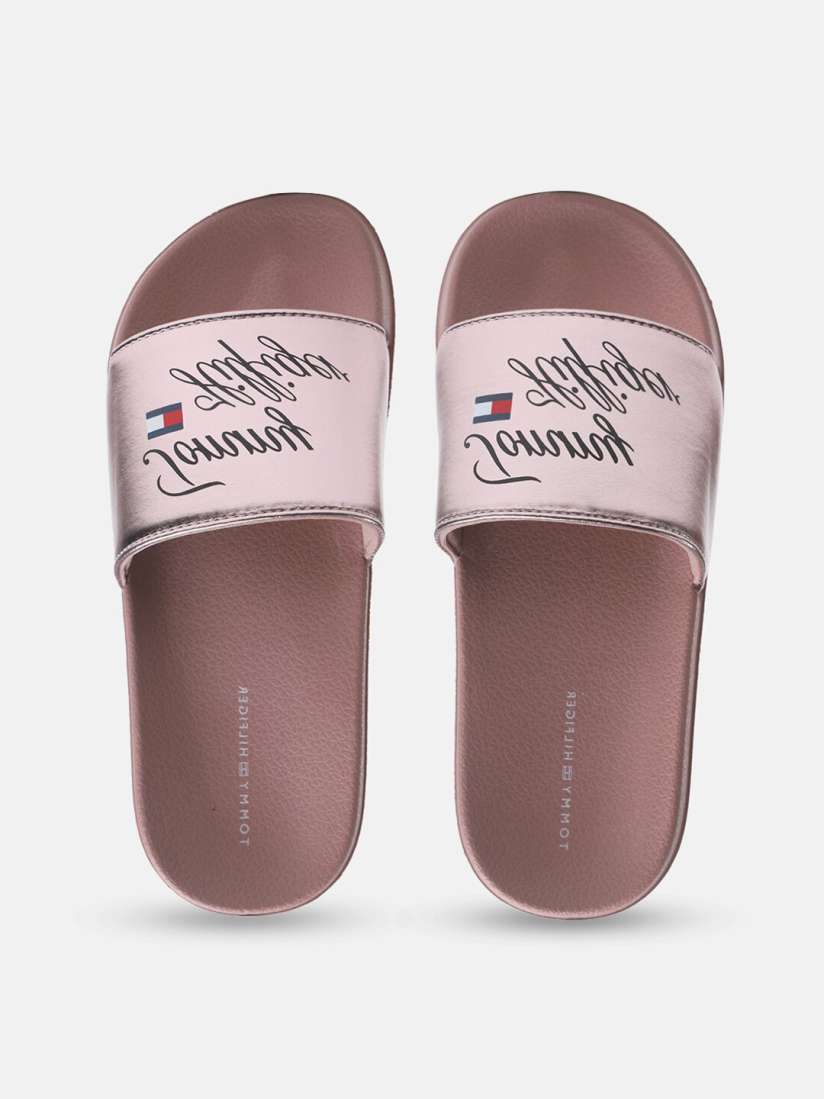 Tommy hilfiger girls sliders cheap