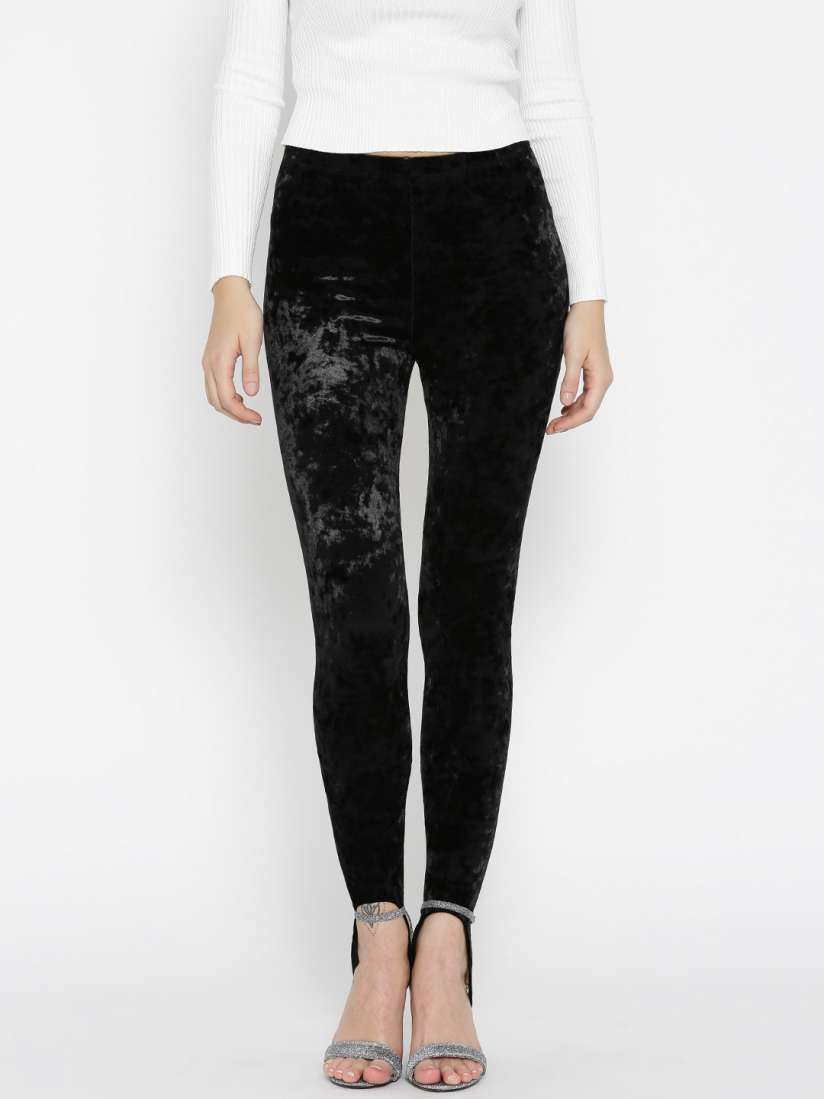 Black velvet leggings forever 21 outlet