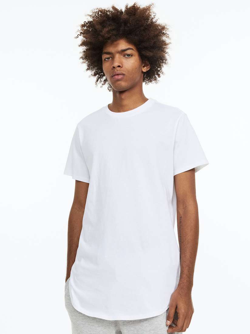 Longline t shirt h shop