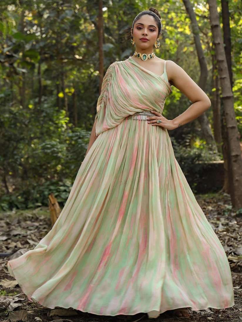 Myntra party gown best sale