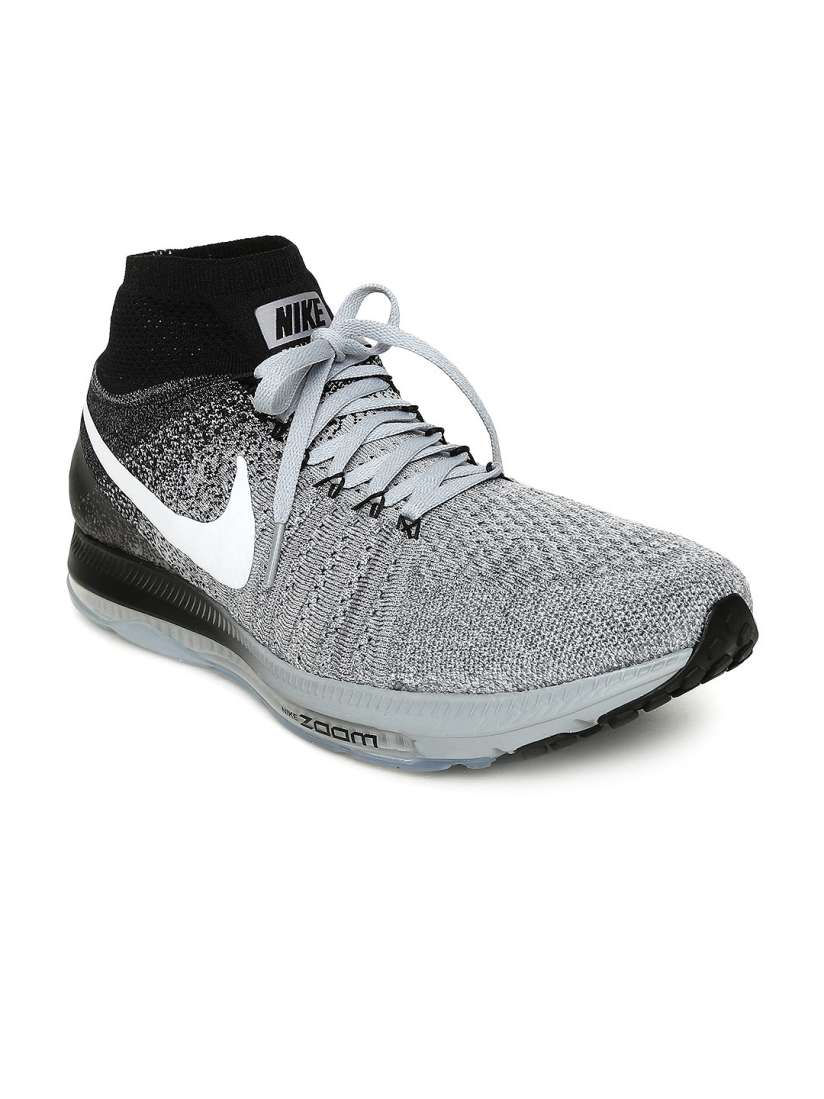 Nike grey textile running shoes on sale