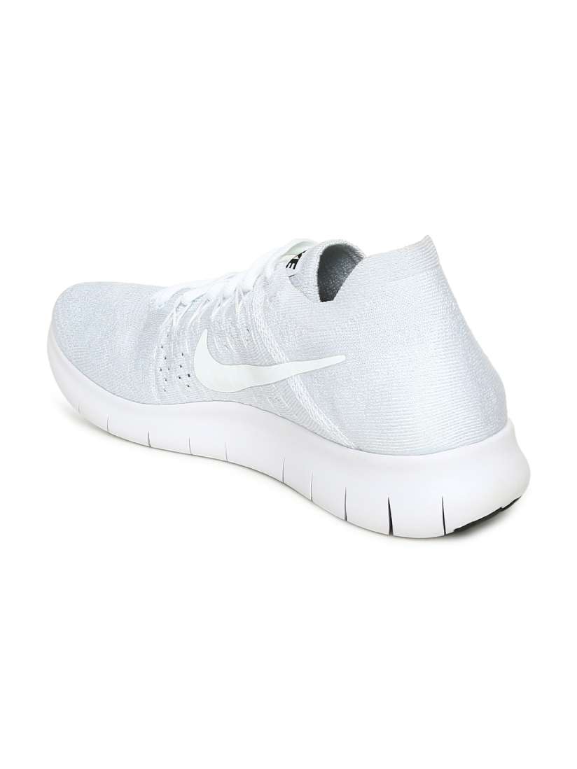 Buy Nike Men White FREE RN FLYKNIT 2017 Running Shoes Sports Shoes for Men 2264404 Myntra