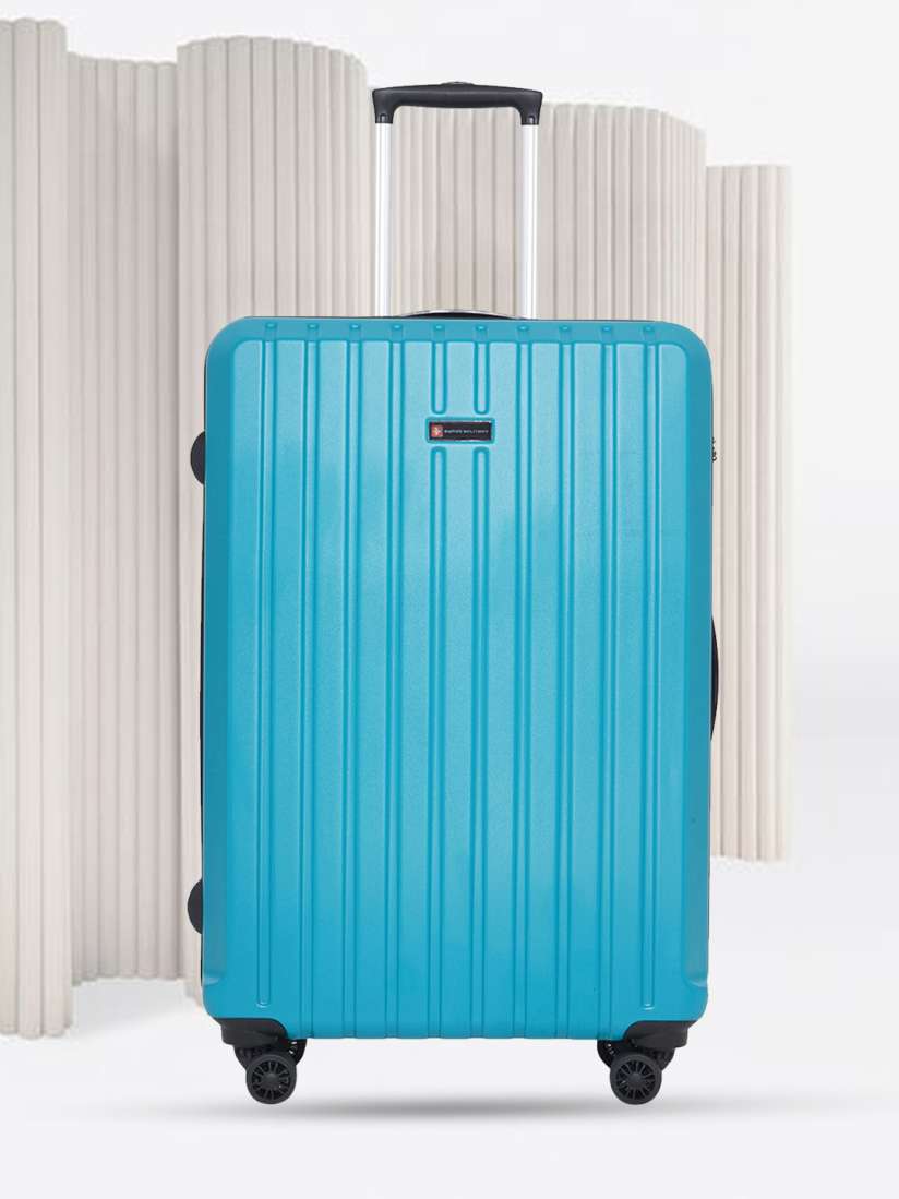 Buy SWISS MILITARY Textured Hard Sided Large Trolley Bag Trolley Bag for Unisex 22647984 Myntra
