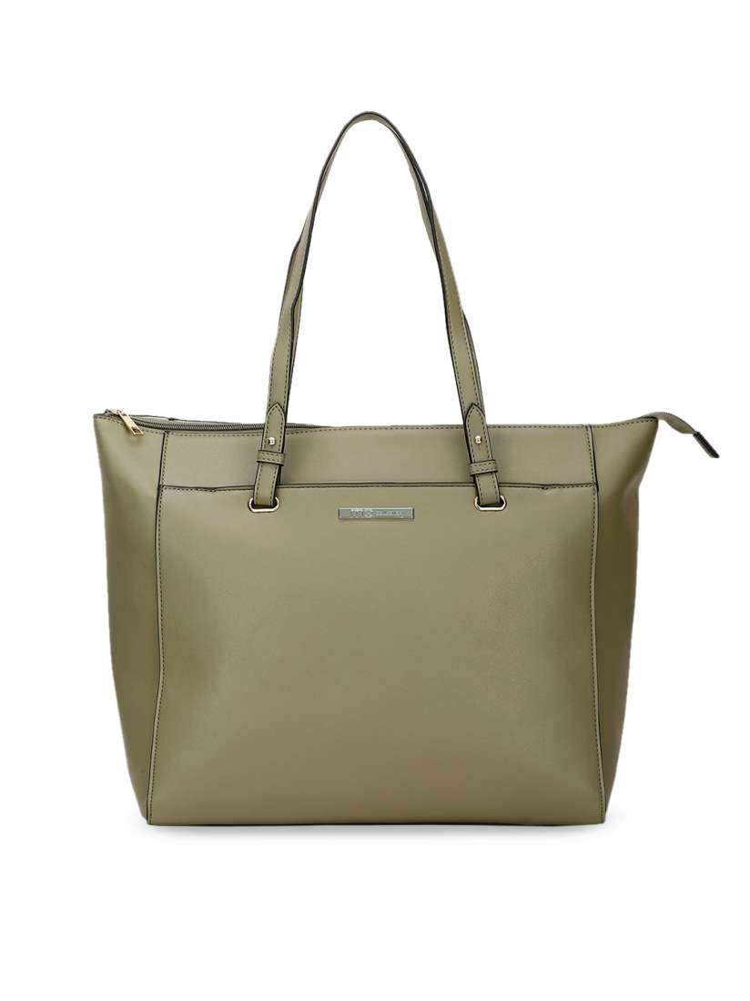 Buy Marie Claire Olive Green Structured Shoulder Bag Handbags for Women 22649184 Myntra