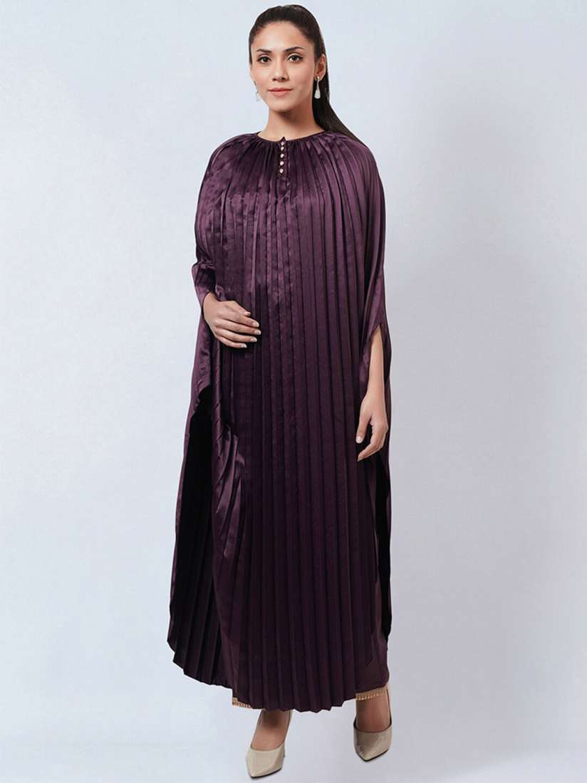 Plus size accordion pleated dress best sale
