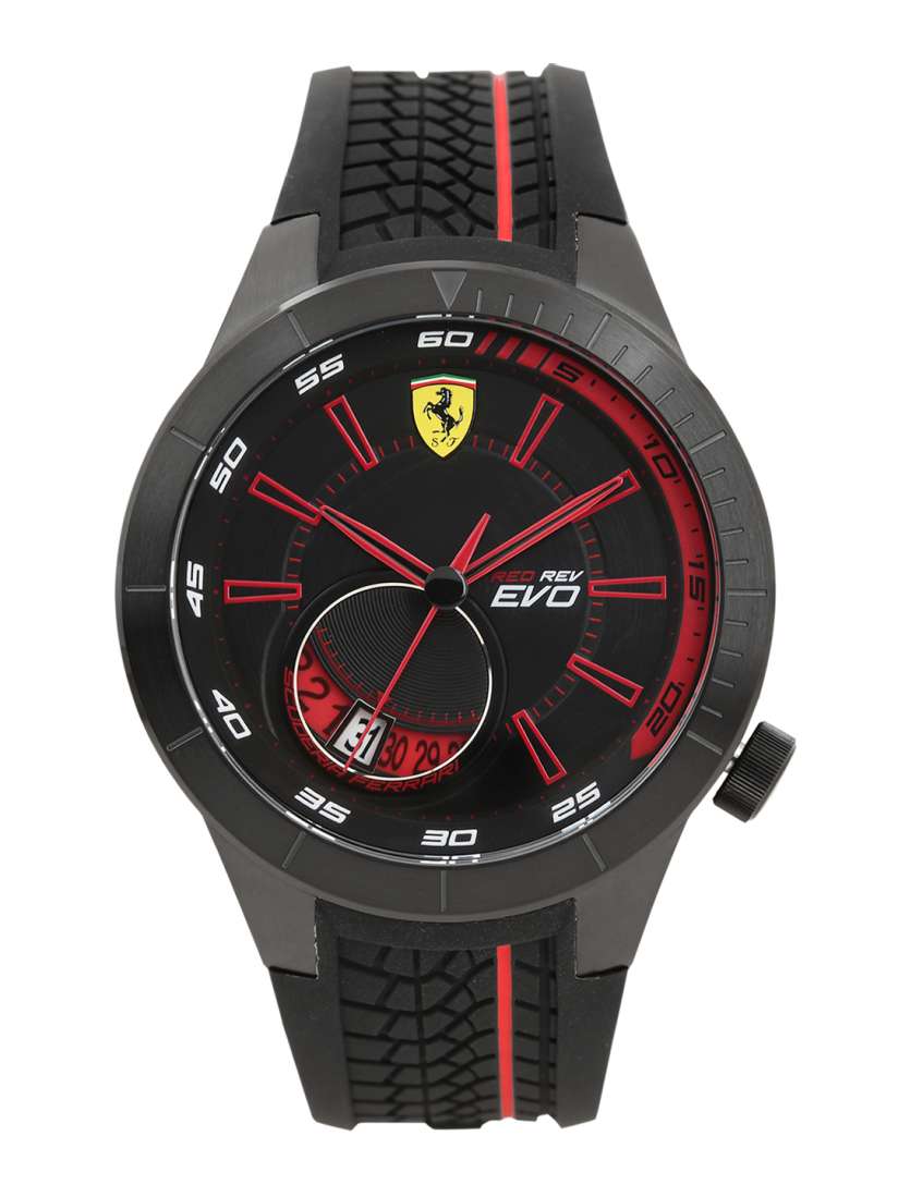 Buy SCUDERIA FERRARI Men Black Red Analogue Watch Watches for Men 2266383 Myntra