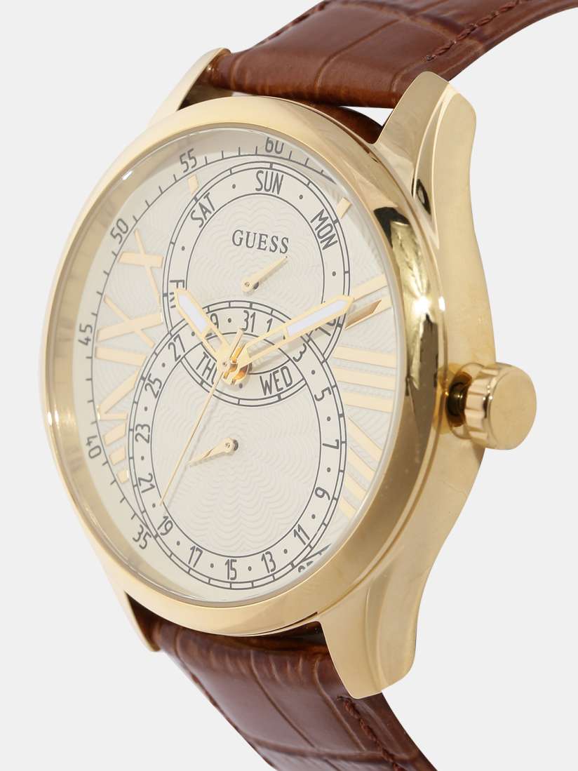 Buy GUESS Men Cream Coloured Multifunction Analogue Watch W1042G2 Watches for Men 2266432 Myntra