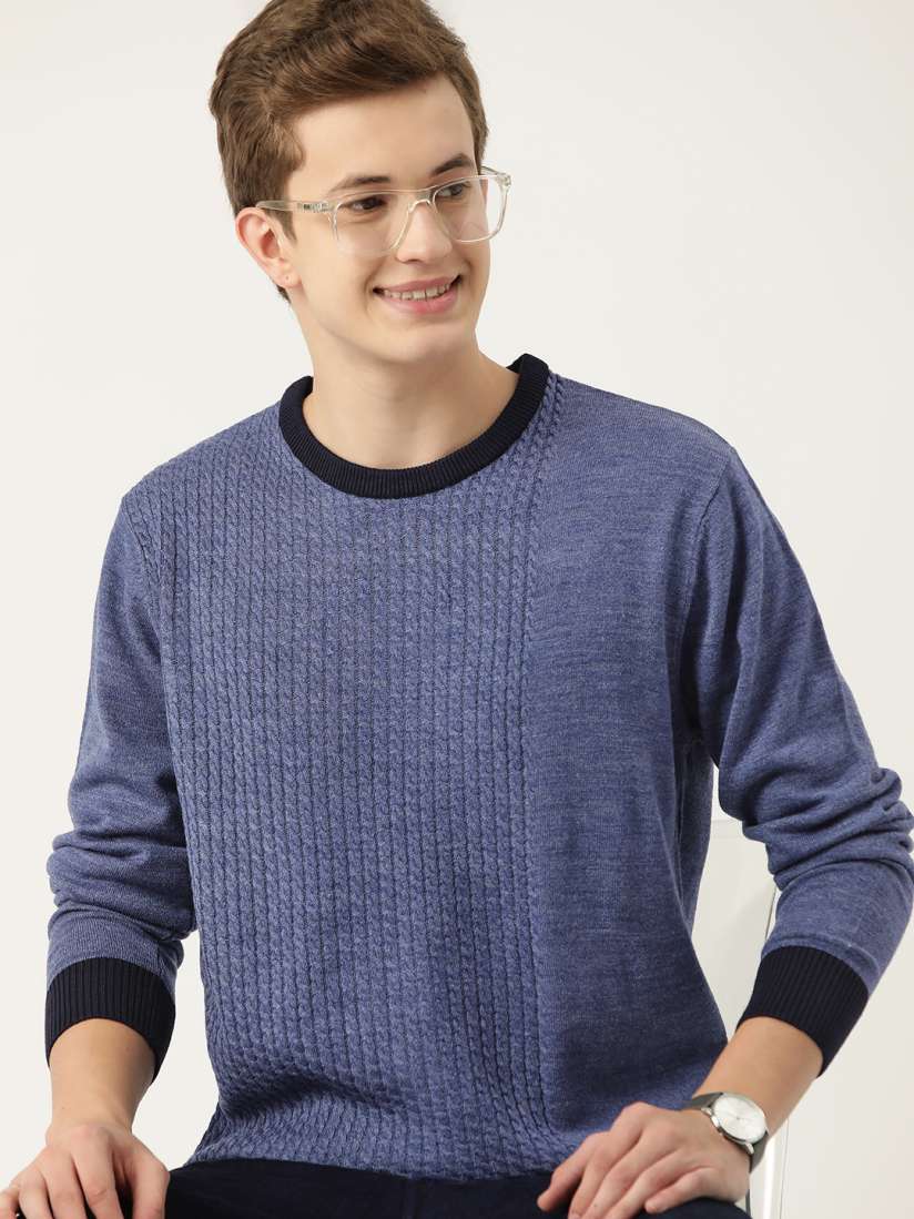 Buy Mast Harbour Acrylic Cable Knit Pullover Sweaters for Men 22665458 Myntra