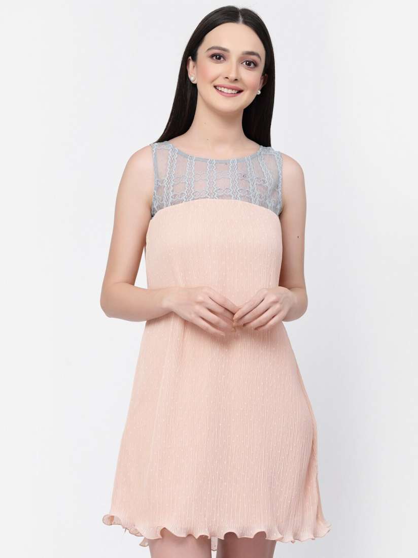 Myntra lace dress 2025