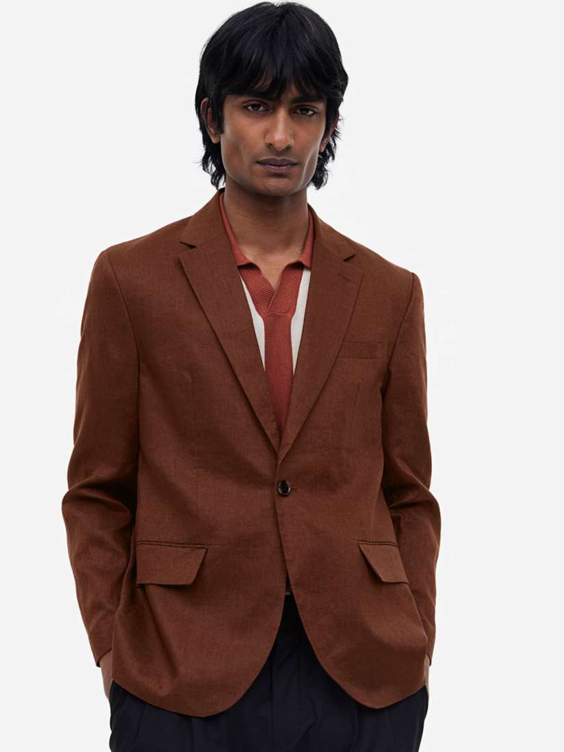 Mens red blazer h&m clearance
