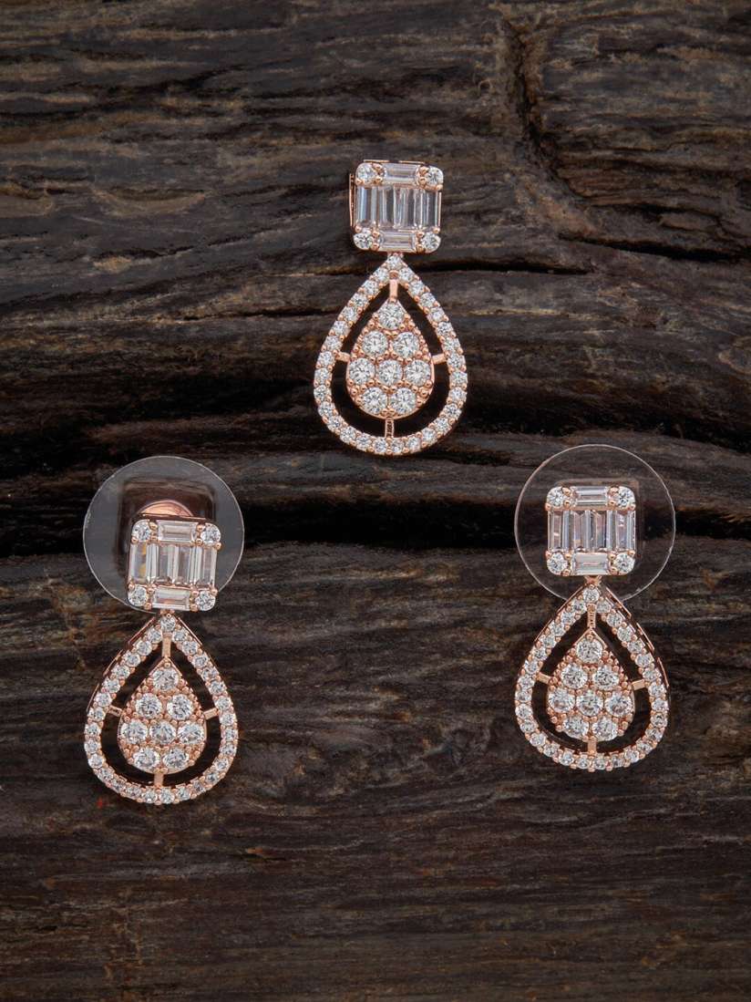 Buy Kushal s Fashion Jewellery Rose Gold Plated CZ Studded Pendant Set Jewellery Set for Women 22671058 Myntra