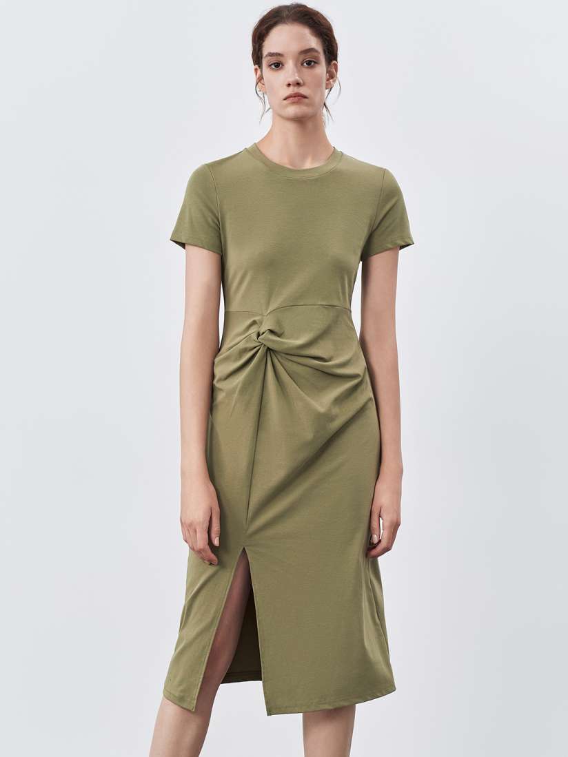 Buy Urban Revivo Twisted Knotted T shirt Dress Dresses for Women 22688540 Myntra